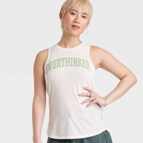 Tops - NWT Woman’s Over-thinker Graphic Tank